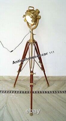Tripod Floor Lamp Spotlight Searchlight Home Decorative Lighting Vintage Decor