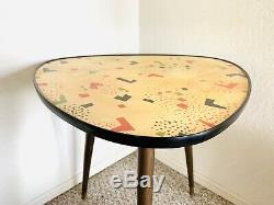 Tripod Mid Century Plant Stand Table Display Side End Table Coffee Table Vintage