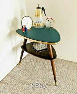 Tripod Mid Century Plant Stand Table Display Side End Table Formica Vintage