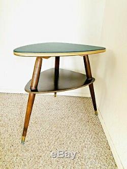 Tripod Mid Century Plant Stand Table Display Side End Table Formica Vintage