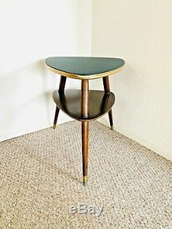 Tripod Mid Century Plant Stand Table Display Side End Table Formica Vintage