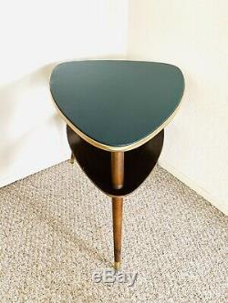 Tripod Mid Century Plant Stand Table Display Side End Table Formica Vintage