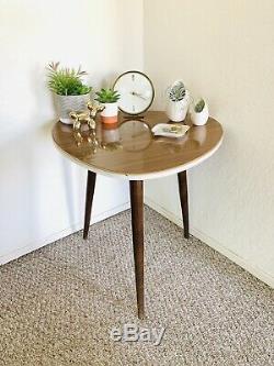 Tripod Mid Century Plant Stand Table Display Side End Table Formica Vintage 50s