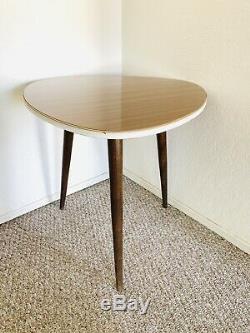 Tripod Mid Century Plant Stand Table Display Side End Table Formica Vintage 50s