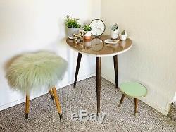 Tripod Mid Century Plant Stand Table Display Side End Table Formica Vintage 50s