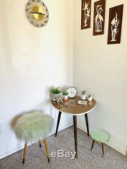 Tripod Mid Century Plant Stand Table Display Side End Table Formica Vintage 50s