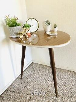 Tripod Mid Century Plant Stand Table Display Side End Table Formica Vintage 50s