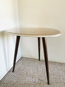 Tripod Mid Century Plant Stand Table Display Side End Table Formica Vintage 50s