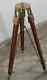 Tripod Nautical Large Vintage Theater Stage Industrial Nautical Tripod Stand