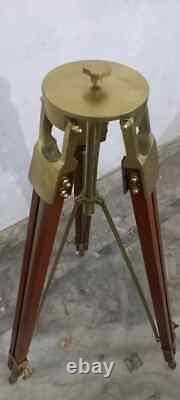 Tripod Nautical LARGE Vintage Theater Stage Industrial Nautical Tripod Stand