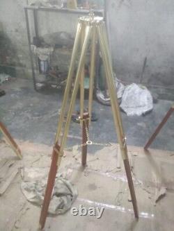 Tripod Nautical LARGE Vintage Theater Stage Industrial Nautical Tripod Stand