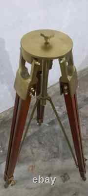 Tripod Nautical LARGE Vintage Theater Stage Industrial Nautical Tripod Stand