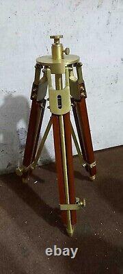 Tripod Nautical LARGE Vintage Theater Stage Industrial Nautical Tripod Stand 40