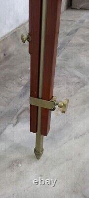 Tripod Nautical Vintage Theater Stage Industrial Nautical Wooden Tripod Stand