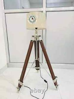 Tripod stand Floor Lamp Wooden Tripod Vintage Living Room Without Shade