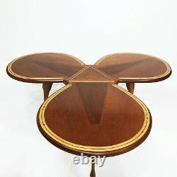 Unique Horse Petal Hoof Tripod Coffee Table MidCentury Antique 50s 60s Vintage
