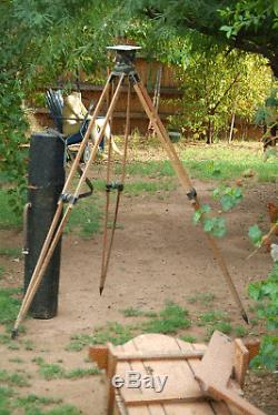 VINTAGE ARMY Photographic Wooden Tripod LARGE FORMAT