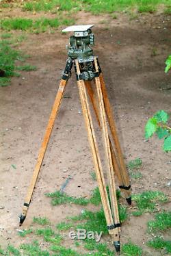 VINTAGE ARMY Photographic Wooden Tripod LARGE FORMAT