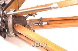VINTAGE Ries A100 Tripod, Maple Wood, WITH RIES MODEL A PAN/TILT HEAD
