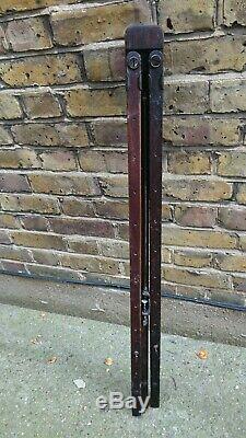 VINTAGE WOODEN TRIPOD EASEL CZECHOSLOVAKIA 1920s MAHOGANY