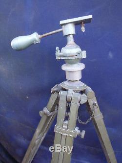 VINTAGE WOODEN TRIPOD c1942 by RADIO Ltd. IDEAL LAMP OR INSTRUMENTS. No17A. MK11