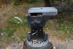 VTG ARRI BALL CAMERA HEAD With HEAVY WOODEN TRIPOD WEST GERMANY