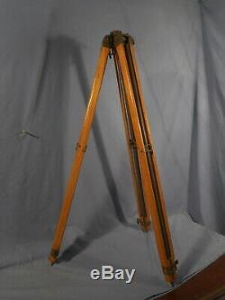 VTG Tripod Military Wood&Metal Adjustable 35-63 WWII or I Binoculars/Camera