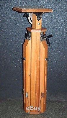 Vintag Wooden tripod for the camera FKD. Original box