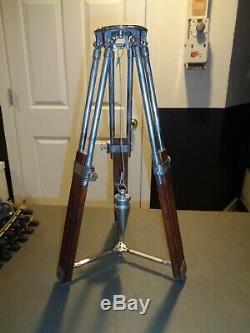 Vintage 16 Wooden & Metal CTI Survey Tripod or Lamp Base for Surveying Transit