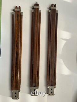 Vintage 1900s Wooden Camera Tripod Expanding Legs