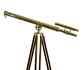 Vintage 39 Inches Telescope Nautical Brass Wooden Tripod/stand Antique Spyglass