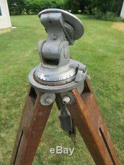 Vintage Adjustable Wooden PANRITE Camera Tripod Universal Head Testrite New York