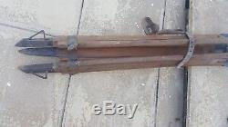 Vintage Adjustable Wooden Surveyors Tripod