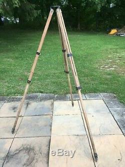 Vintage Antique Tripod for Camera, Wood, Early 1900's 40-60 tall