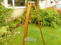 Vintage / Antique Wooden Tripod / Made In Britain