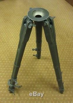 Vintage Army WWI-WWII Wood and Metal Survey Telescope Tripod