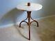 Vintage Bentwood Tripod Table With Marble Top Thonet Style Round Side Table
