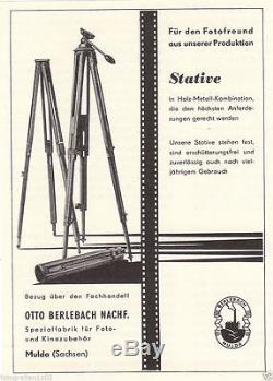 Vintage Berlebach Holzstativ mit Variant Telescope Mount wooden tripod Head