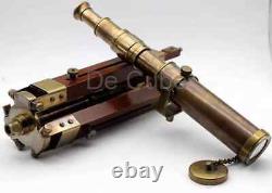 Vintage Brass Telescope Adjustable Tripod Stand Halloween gift item