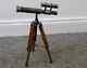 Vintage Brass Telescope With Tripod Stand Antique Finish 10 Inch Nautical Gift