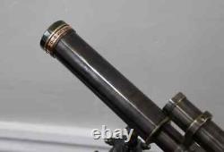 Vintage Brass Telescope With Tripod Stand Antique Finish 10 inch Nautical gift