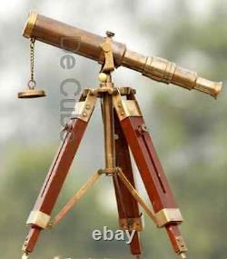 Vintage Brass Telescope with Best and Adjustable Tripod Stand Makes gift