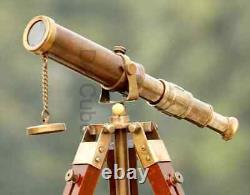 Vintage Brass Telescope with Best and Adjustable Tripod Stand Makes gift