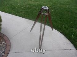 Vintage Camera Equipment Co. Large Wooden Tripod Stand for Camera