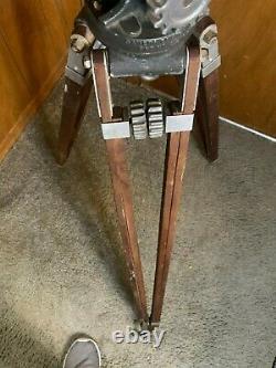 Vintage Camera Equipment Co. NY Junior Professional Cinema Camera Wood Tripod