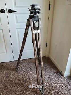 Vintage Camera Equipment Co. Professional Jr Friction Head with Wooden Tripod