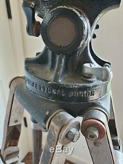 Vintage Camera Equipment Co. Professional Jr Friction Head with Wooden Tripod