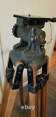 Vintage Camera Equipment Company Movie Camera Tripod Antique with Original Case