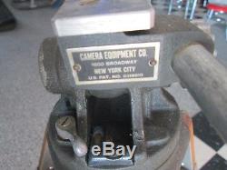 Vintage Camera Quipment Co Ny Wooden Tripod Camera-professional USA Millitary