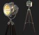 Vintage Chrome Finish Tripod Lamp For Bedroom, Living Room Office Pub Restaurant